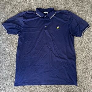 Masters performance men’s polo golf shirt navy blue size XL short sleeve